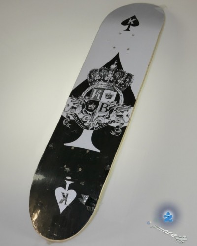 Krown Ace of Clubs Graphic Ride to live Live to ride Skateboard Deck with Grip Tape