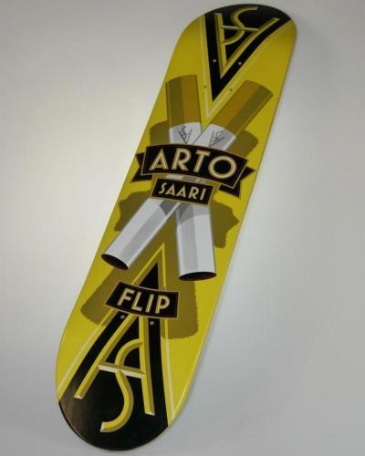 Flip Arto Saari Art Deco 7.5 Skateboard Deck — Tons Of Pop — High Ollies Pro Board