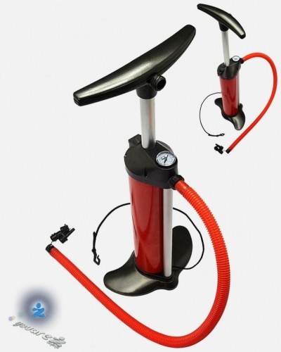 Bravo 110 Opblazen / Leegpompen Hand pomp, duw & pomp -trekkracht + druk meter & opbergtas